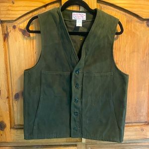 Vintage Filson Cotton Vest Green Made in the USA men’s size 40